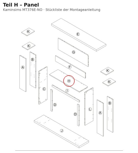 Panel H zu MT376E-NO