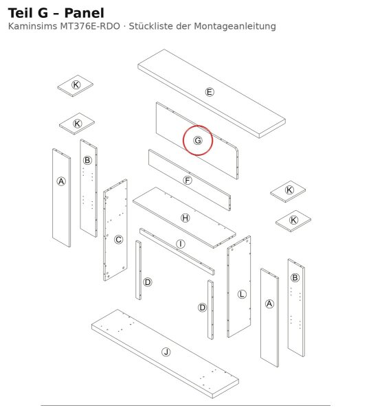 Panel G zu MT376E-RDO