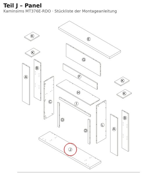 Panel J zu MT376E-RDO