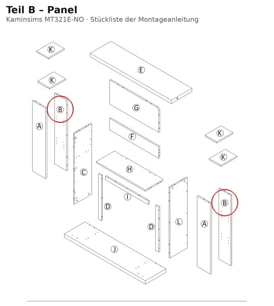 Panel B zu MT321E-NO