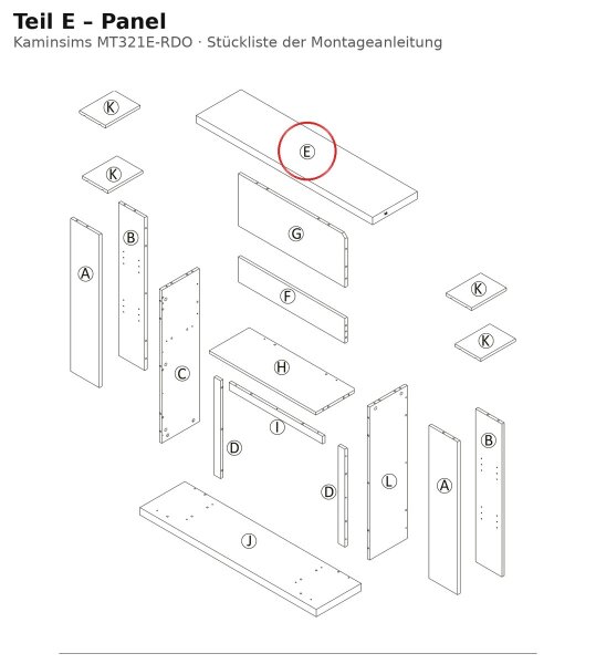 Panel E zu MT321E-RDO