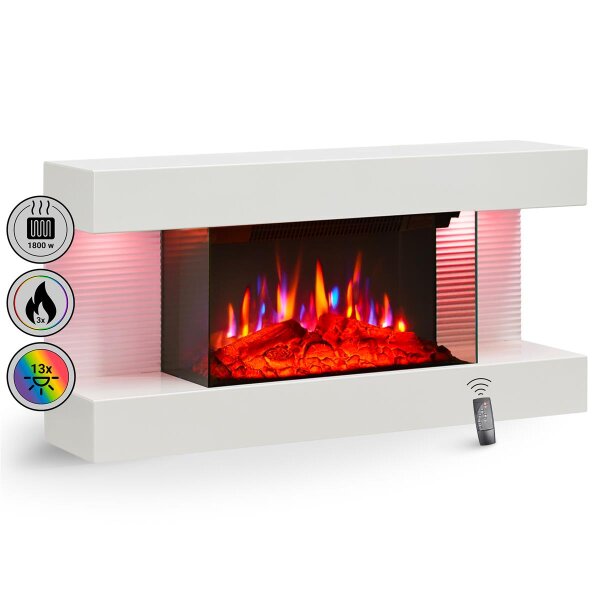 Elektrokamin BALDERIA Ida – Wandkamin - Weiss