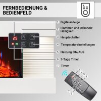 Elektrokamin BALDERIA Ida – Wandkamin - Weiss