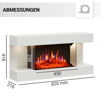 Elektrokamin BALDERIA Ida – Wandkamin - Weiss