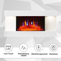 Elektrokamin BALDERIA Ida – Wandkamin - Weiss