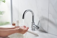 WELLBAD STARLIGHT Waschtischmischer Chrom Zinkdruckguss Messing für Bad