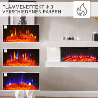 Elektrokamin BALDERIA Lumina - Wandkamin - weiss