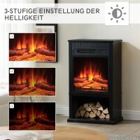 Elektrokamin BALDERIA Ember - Standkamin - schwarz