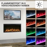 Elektrokamin Einbaukamin BALDERIA Atalanta – 3D-Flammeneffekt, 5 Größen