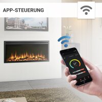 Elektrokamin Einbaukamin BALDERIA Atalanta – 3D-Flammeneffekt, 5 Größen