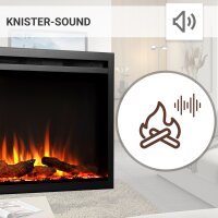 Elektrokamin Einbaukamin BALDERIA Atalanta – 3D-Flammeneffekt, 5 Größen