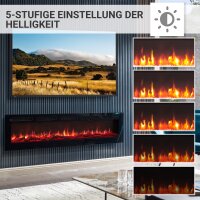 BALDERIA Leif in 2 Größen - 2in1 Wand- und Einbaukamin, 2000 W