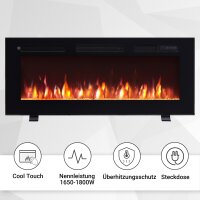 Elektrokamin BALDERIA Leif in 3 Größen - Stand-, Wand- od. Einbaukamin