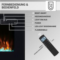 Elektrokamin BALDERIA Fiamma in 4 Größen - Einbaukamin, 2000 W