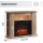 BALDERIA William electric fireplace in 4 colors, freestanding fireplace, 2000 W