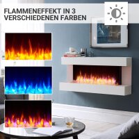 Elektrokamin BALDERIA Helia in 2 Farben - Wandkamin, Heizung 2000 W