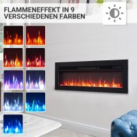 Elektrokamin Einbaukamin BALDERIA Agnes – 3D-Flammeneffekt, 4 Größen