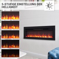 Elektrokamin Einbaukamin BALDERIA Agnes – 3D-Flammeneffekt, 4 Größen