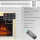 BALDERIA Finn Design electric fireplace - freestanding fireplace - white