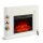 BALDERIA Finn Design electric fireplace - freestanding fireplace - white
