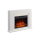 BALDERIA Finn Design electric fireplace - freestanding fireplace - white
