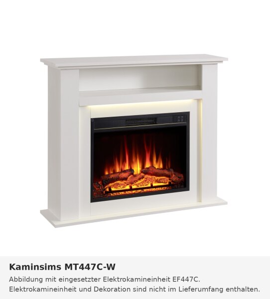 Fireplace mantel for electric fireplace EF447C, Liora, white