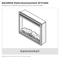 BALDERIA Elektrokamineinheit EF374AN | kombinierbar mit...