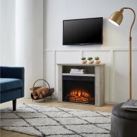 BALDERIA Frida electric fireplace (4 colors) - Freestanding fireplace, 2000W - White