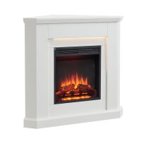Elektrokamin BALDERIA Pegasos - Eck-Standkamin - Weiss