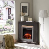 Elektrokamin BALDERIA Pegasos - Eck-Standkamin - Weiss