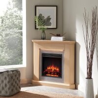 Elektrokamin BALDERIA Pegasos - Eck-Standkamin - Weiss