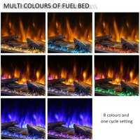 Elektrokamin BALDERIA Amazona in 5 Größen - Einbaukamin, 2000W