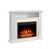 Elektrokamin BALDERIA Liora - Standkamin, Ablagefach, Heizung - weiß