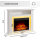 BALDERIA Liora Elektro-Standkamin – Maßzeichnung 100 × 82 × 25 cm