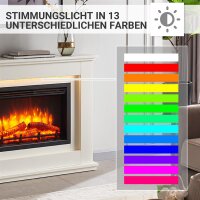 Elektrokamin BALDERIA Baldur - Standkamin, Heizung 2000 W - Weiß
