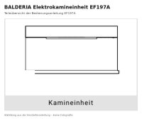 BALDERIA Elektrokamineinheit EF197A | kombinierbar mit...