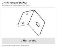 L-Halterung zu Elektrokamineinheit EF197A