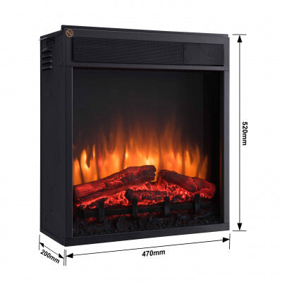 BALDERIA Electric Fireplace Unit EF223A | compatible with MT223A, MT223B